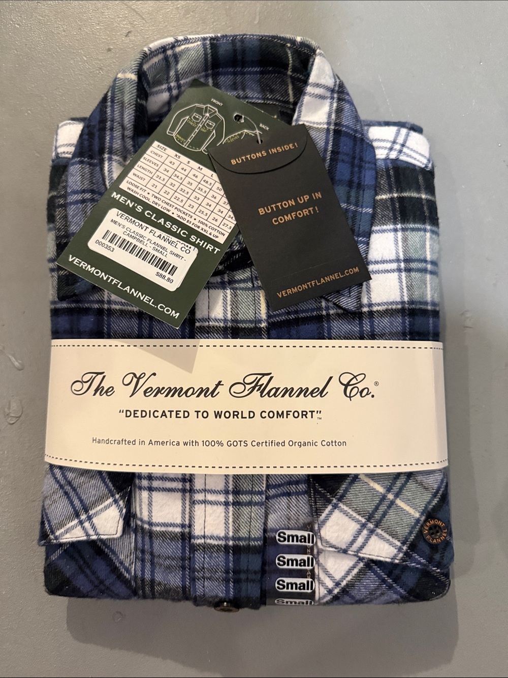Vermont Flannel Company Men’s Flannel - small